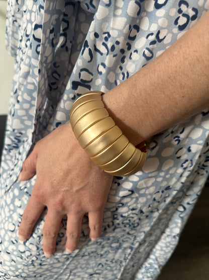 Matte Gold Chunky Bracelet