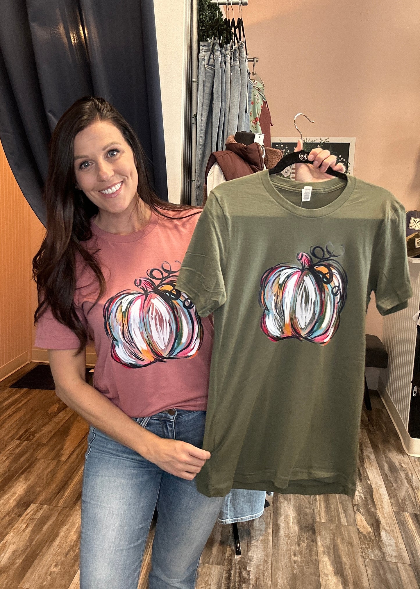 Watercolor Pumpkin Graphic Tee