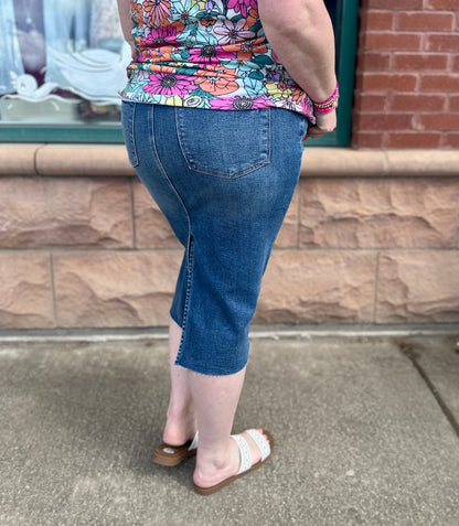 High Waist Denim Skirt