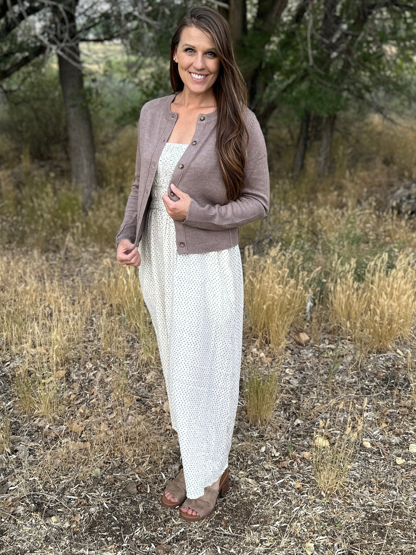 Classic Cut Button Up Cardigan