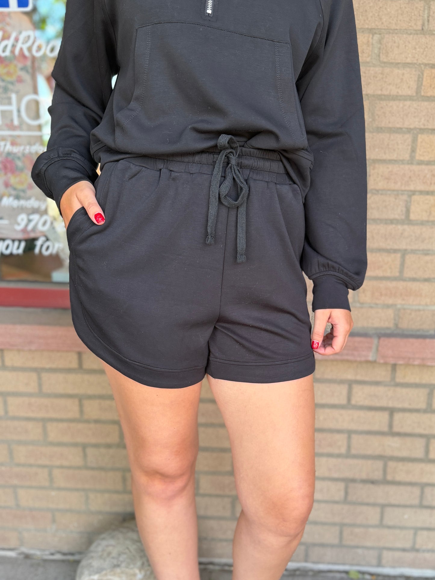 Black Buttersoft Shorts