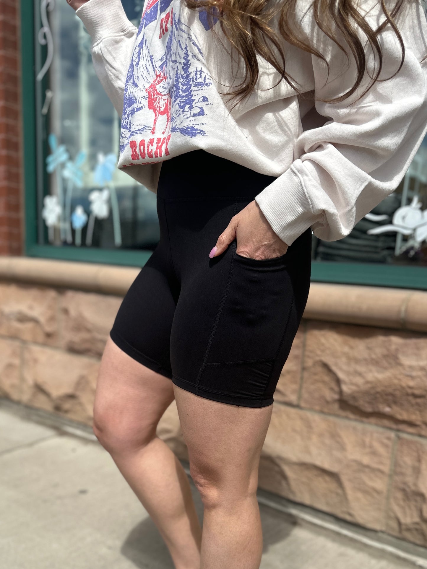 6" Biker Shorts with Side Pockets