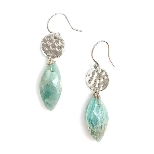 Akriti Silver and Faceted Earrings