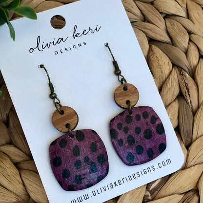 Nora - Plum Polka Dots