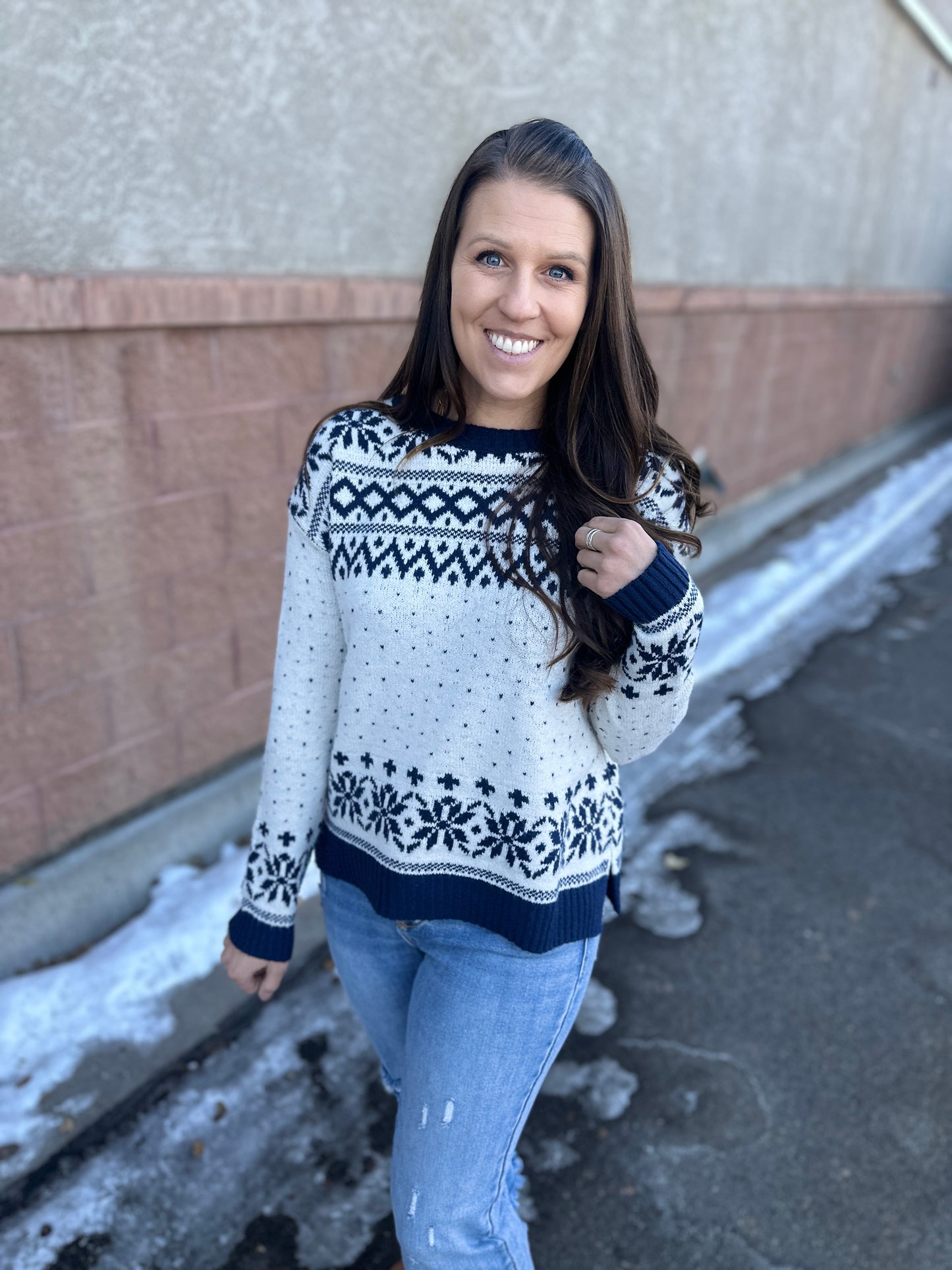 Knit Snowflake Sweater