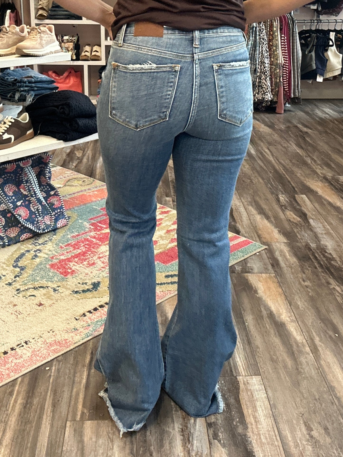 Patti Button Fly Fray Hem