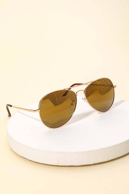 Classic Gold Rimmed Sunglasses