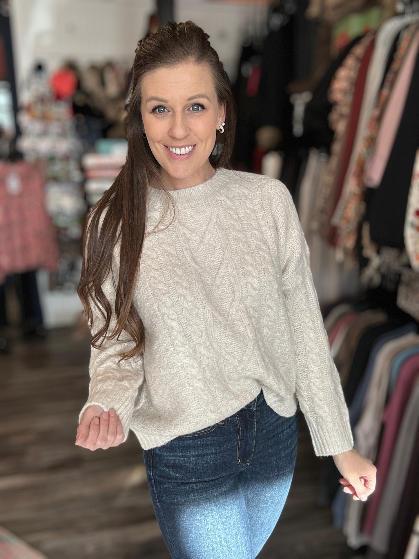 Oatmeal Knit Sweater