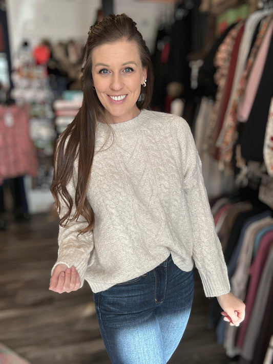 Oatmeal Knit Sweater