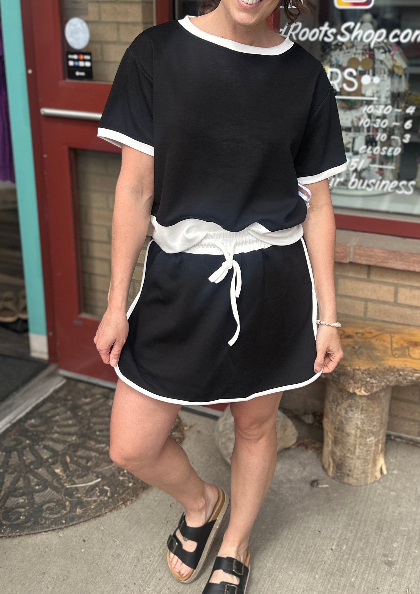 Black and White Suba Set