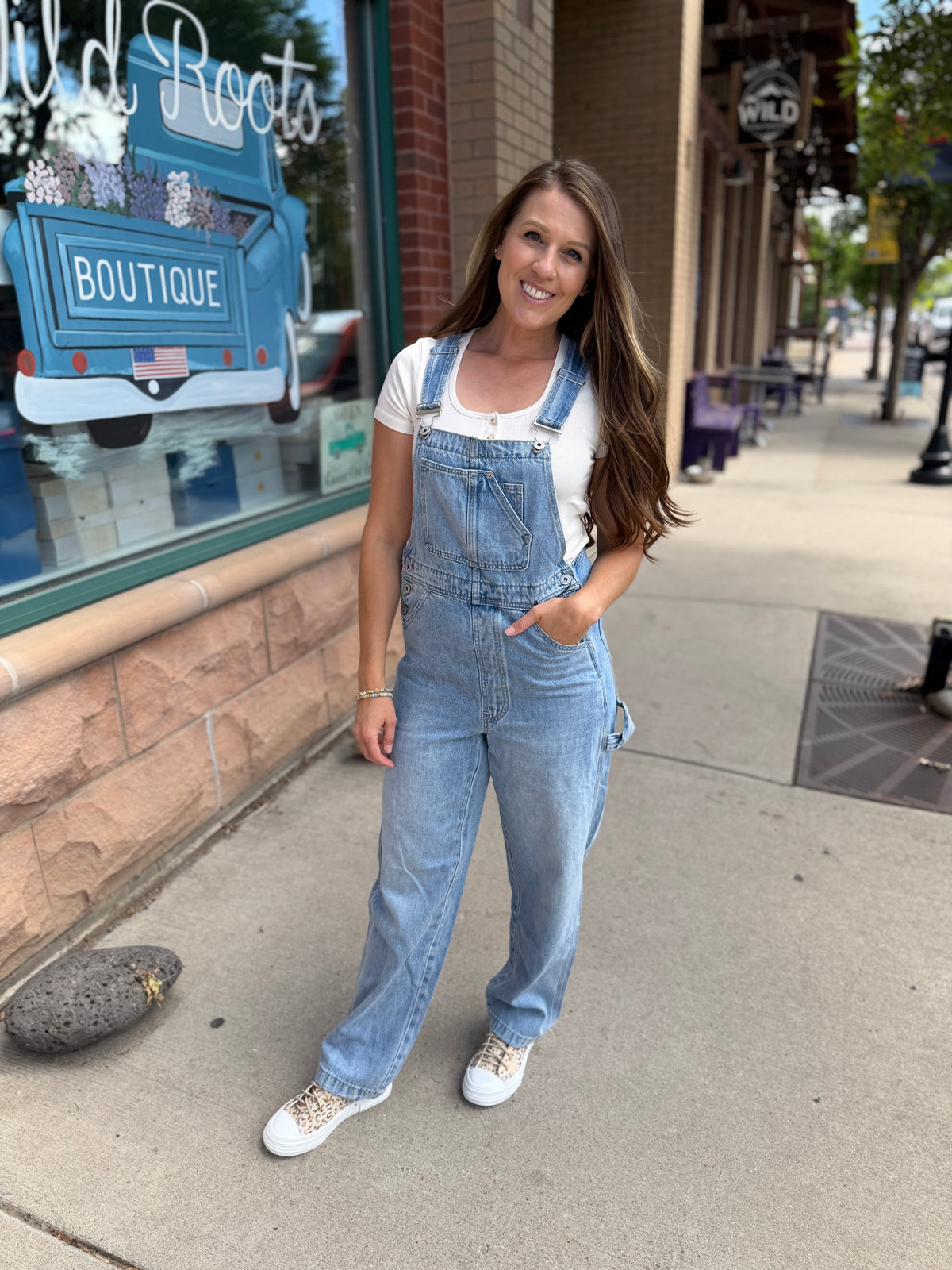 Lt Blue Denim Overalls