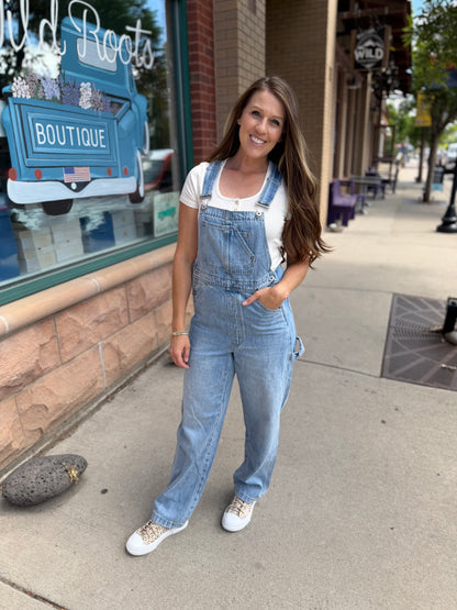 Lt Blue Denim Overalls