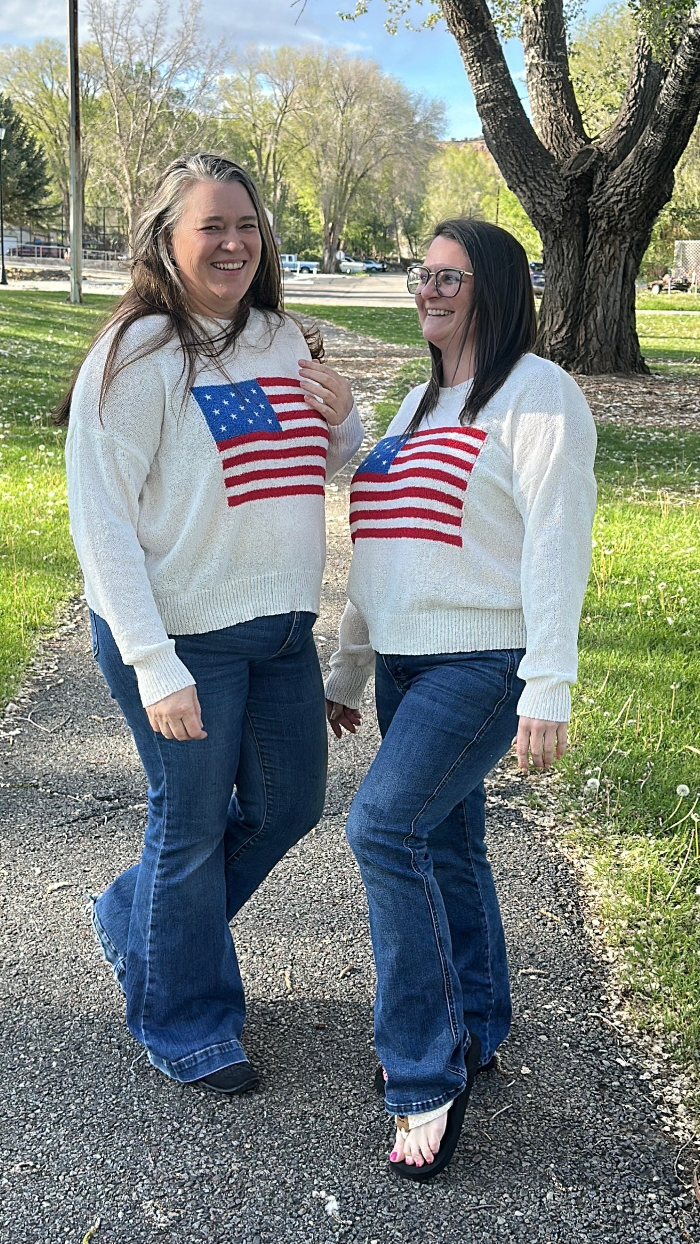 American Flag Knit Sweater