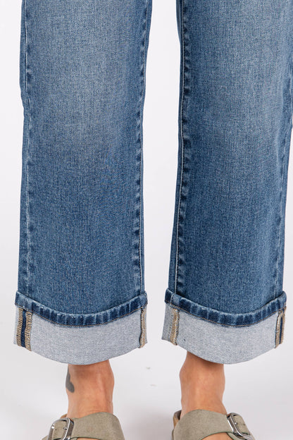 Cuffed Sherry Straight Leg Jean