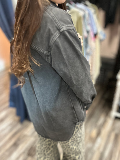 Mineral Wash Shacket