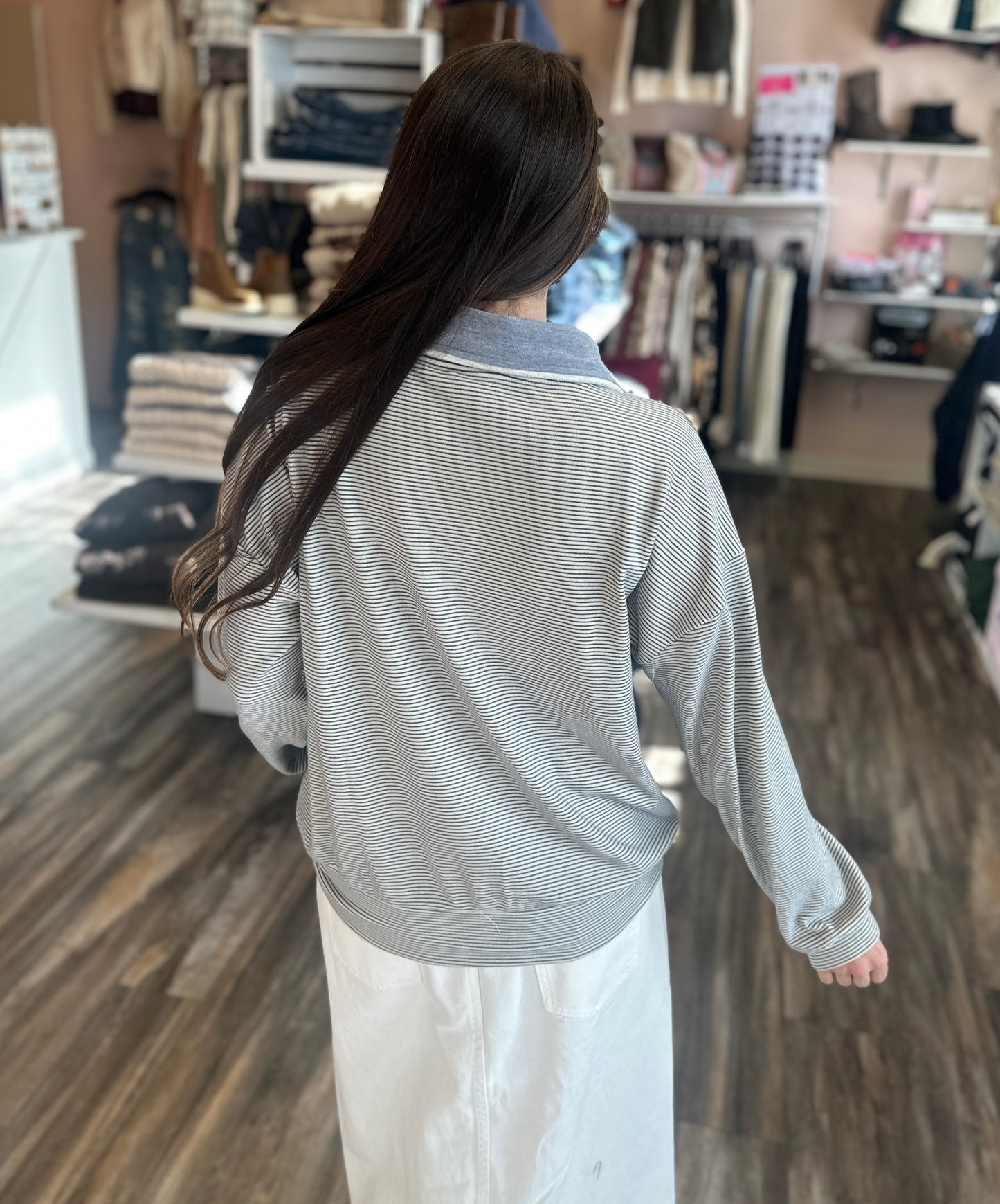 Mixed Brushed Pullover