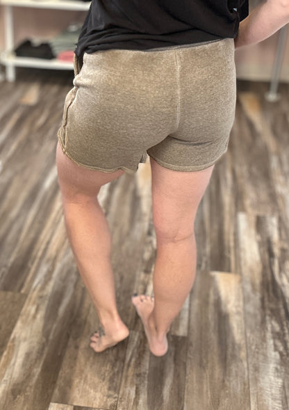 Fleece Lined Drawstring Shorts
