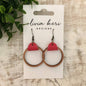 Wood Hoop Earrings