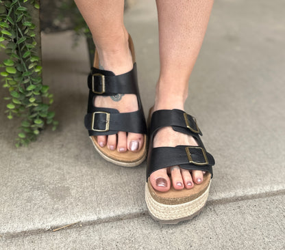 Black Platform Sandal