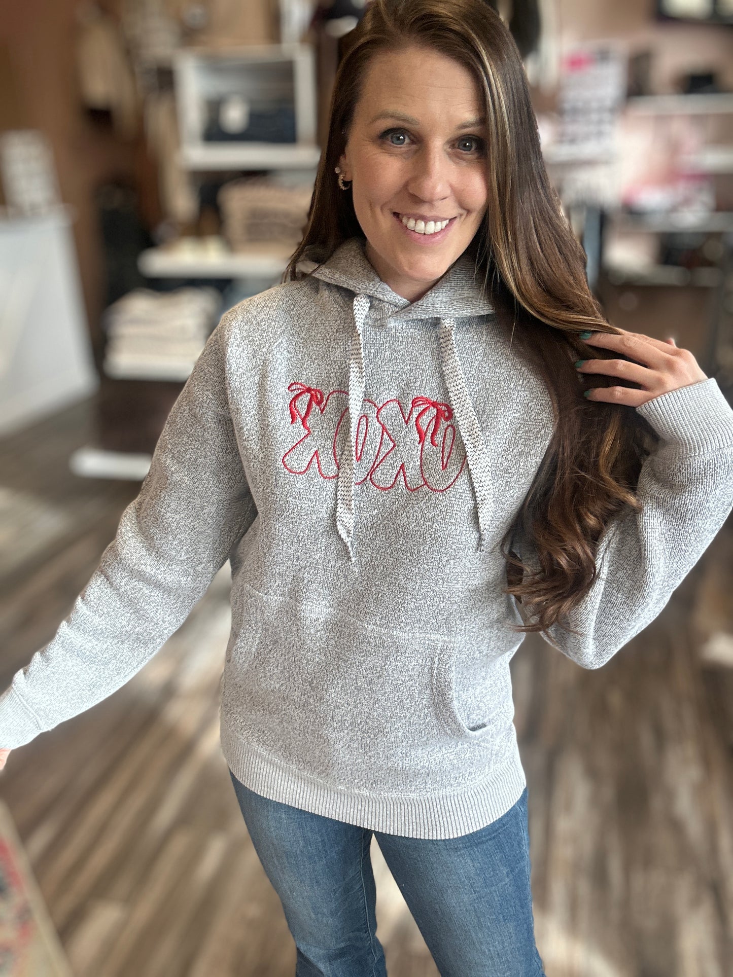 XOXO Embroidered Hoodie