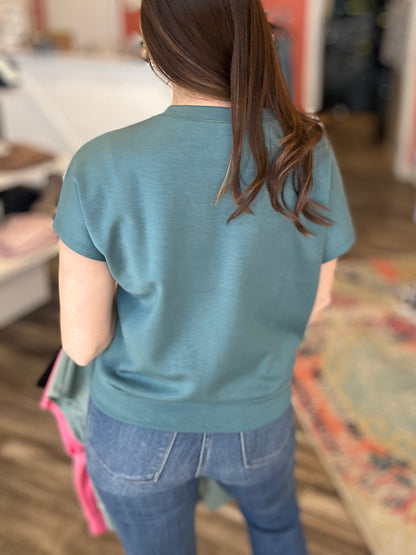 Scuba Cap Sleeve Top