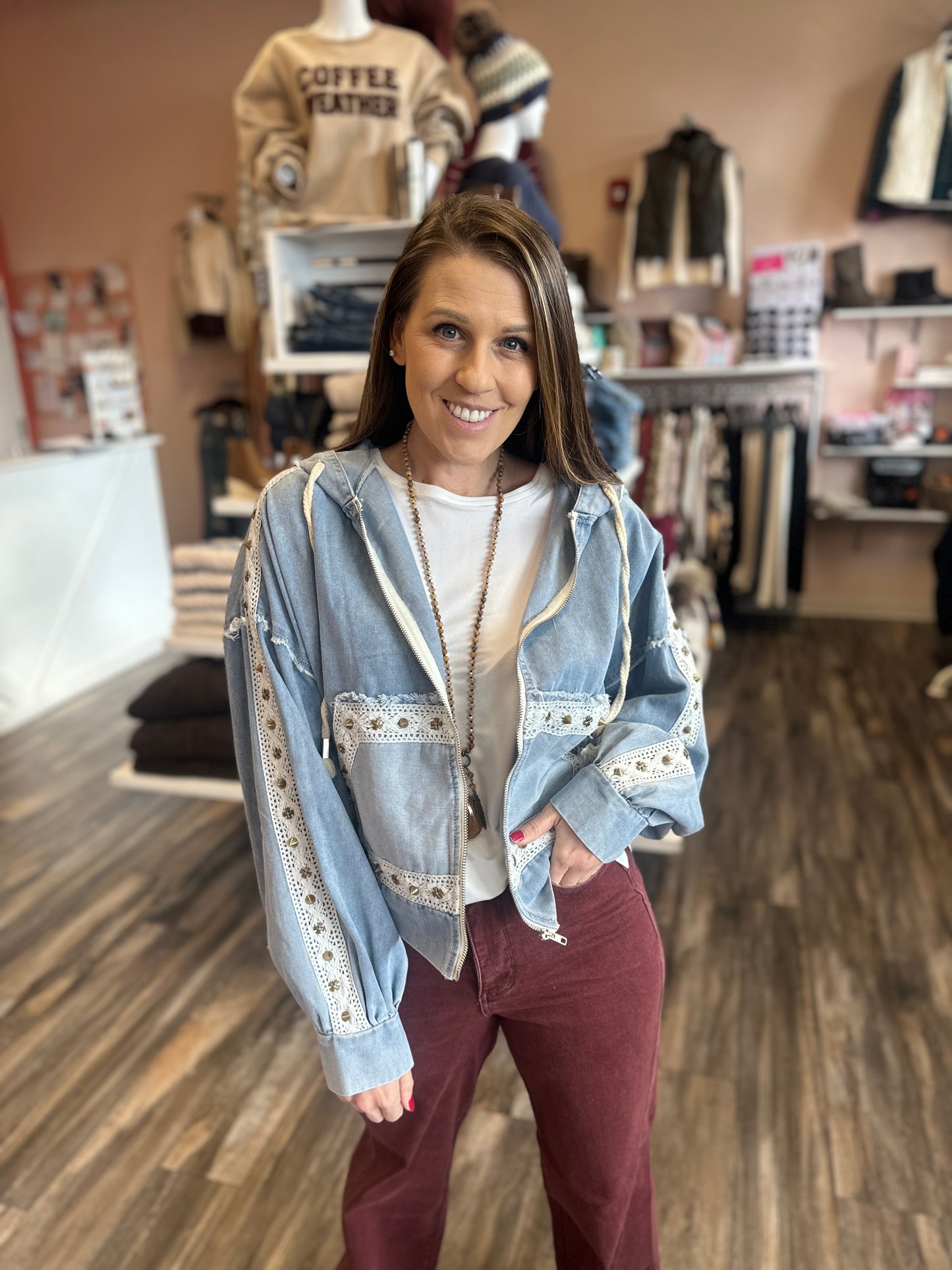 Denim & Crochet Jacket