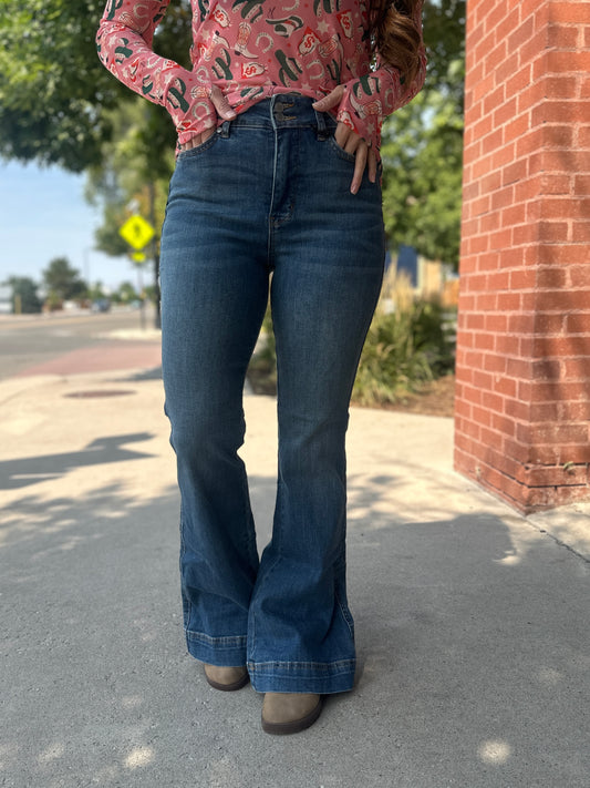 Kalli Double Button Flare