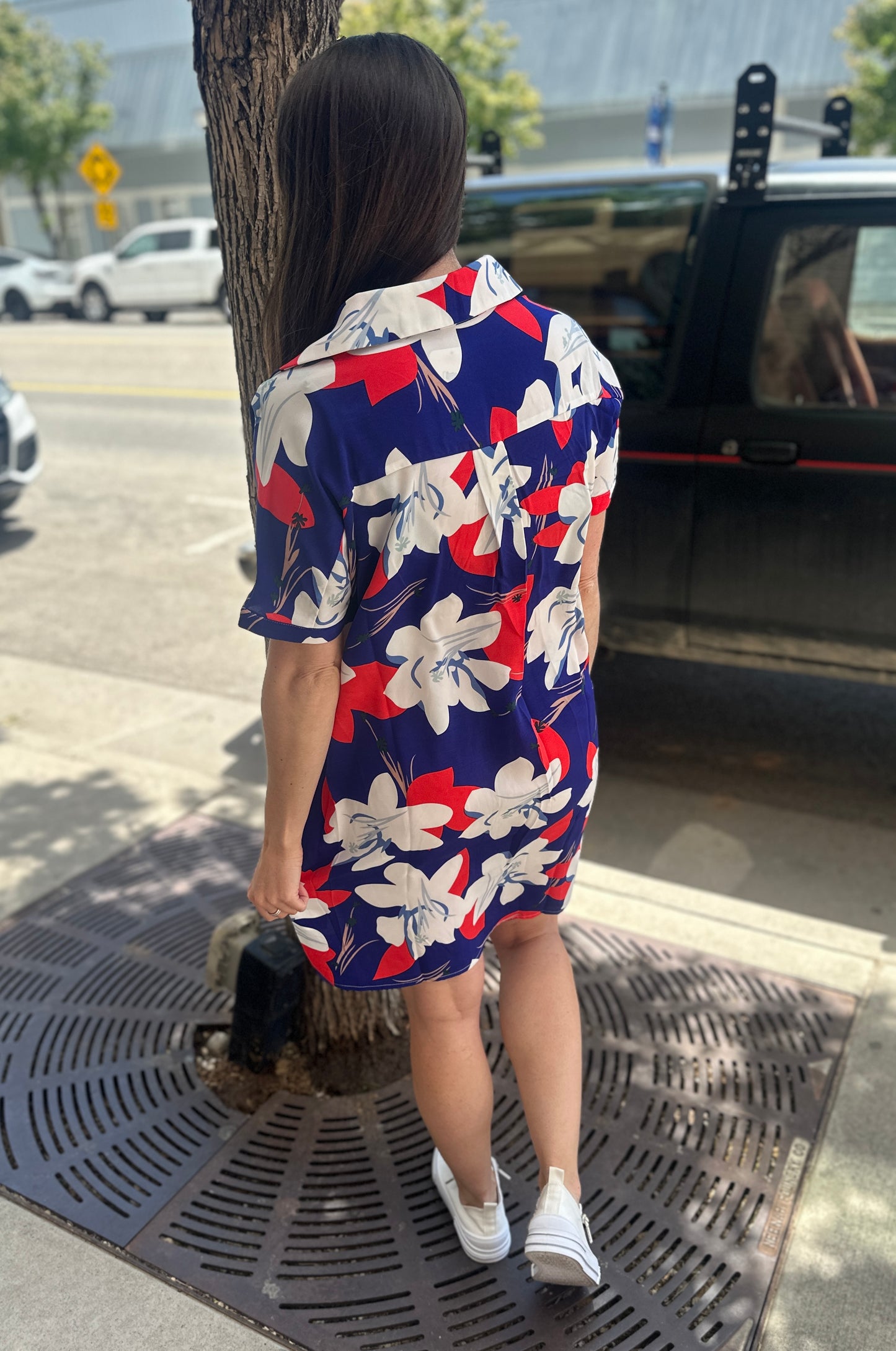Floral Button Up Dress