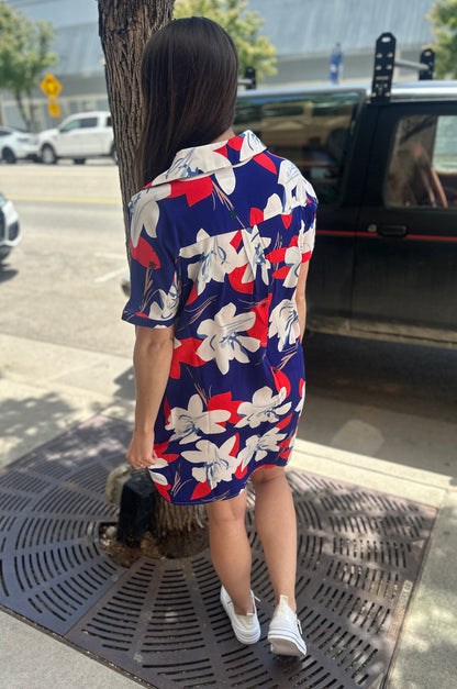 Floral Button Up Dress