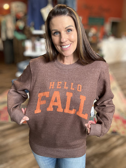 Hello Fall Knit Sweater