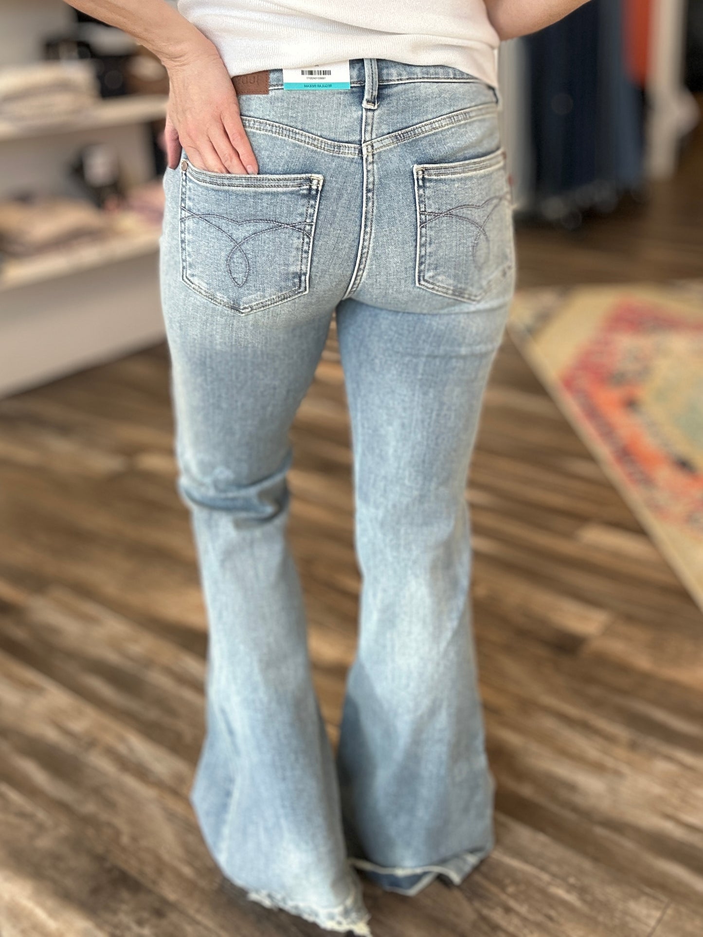 JoJo Flare Jeans with Slit Petite 29"