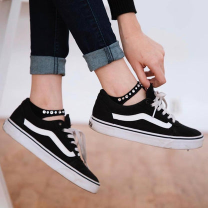 Hidey Socks with Clear Crystals