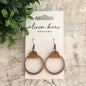 Wood Hoop Earrings