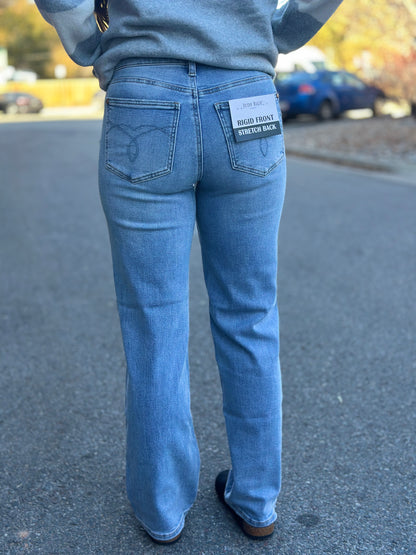 Ridged Magic Straight Leg Jeans