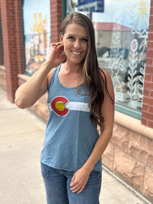 Colorado Flag Racerback Tank