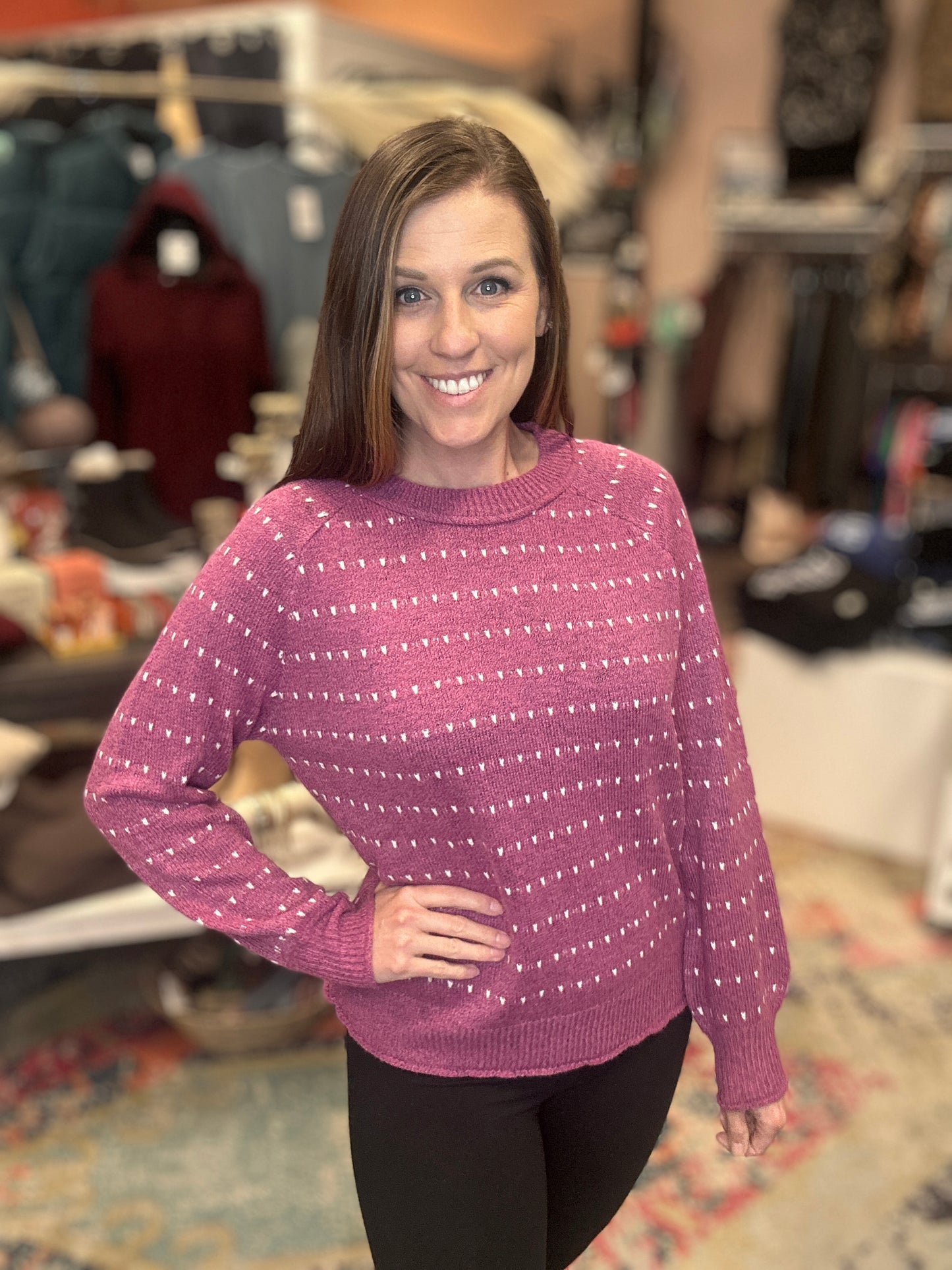 Textured Knit Sweater