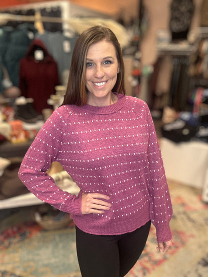 Textured Knit Sweater