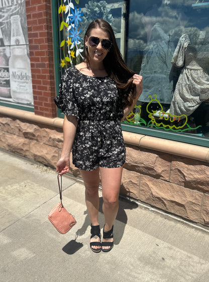 Floral Tie Back Romper