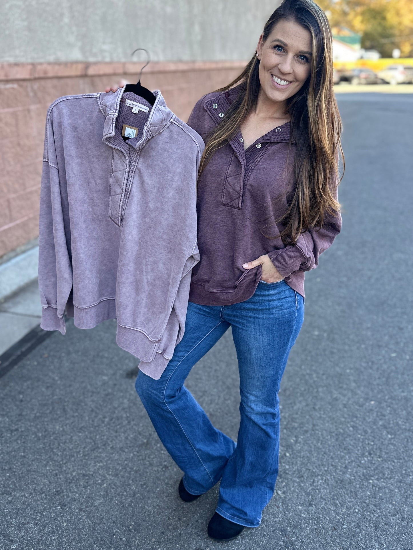 Terry Quarter Snap Sweatshirt