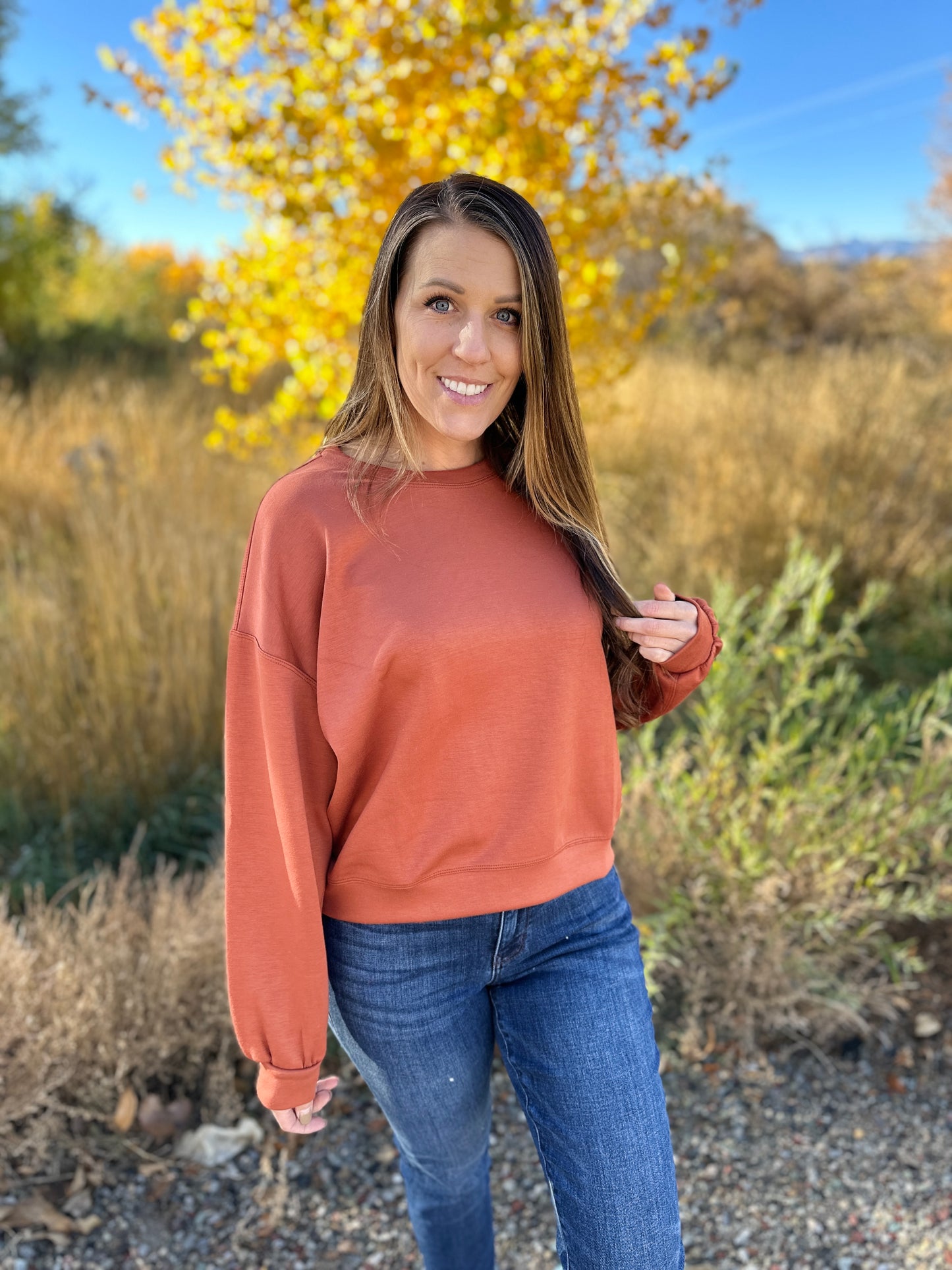 Relaxed Cropped Sweatshirt