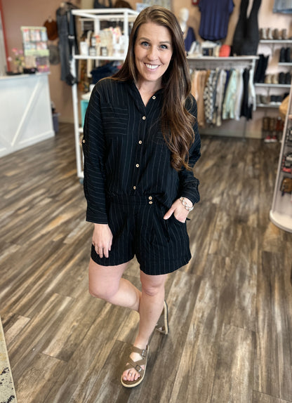 Pin Striped Shorts