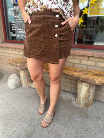 Corduroy Skort