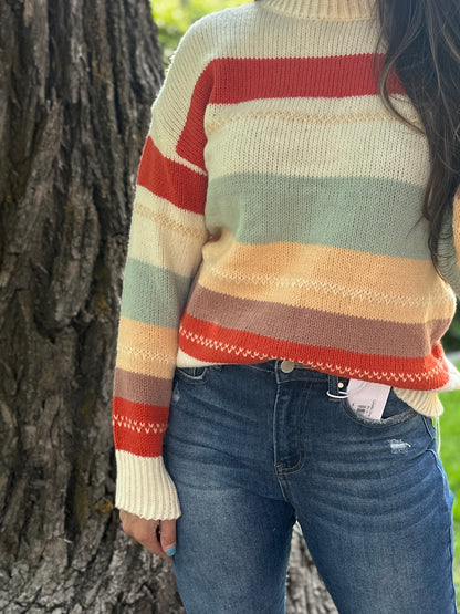 Colorblock Knit Sweater