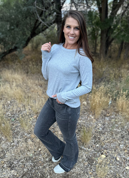 Textured Knit Long Sleeve