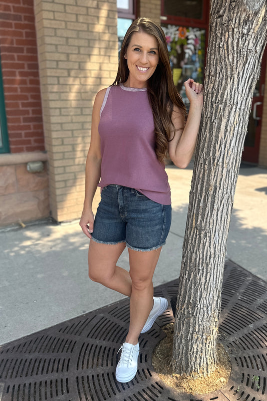 Lavender Contrasting Tank