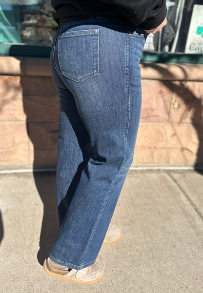 Petite Tummy Control Straight Leg Jeans