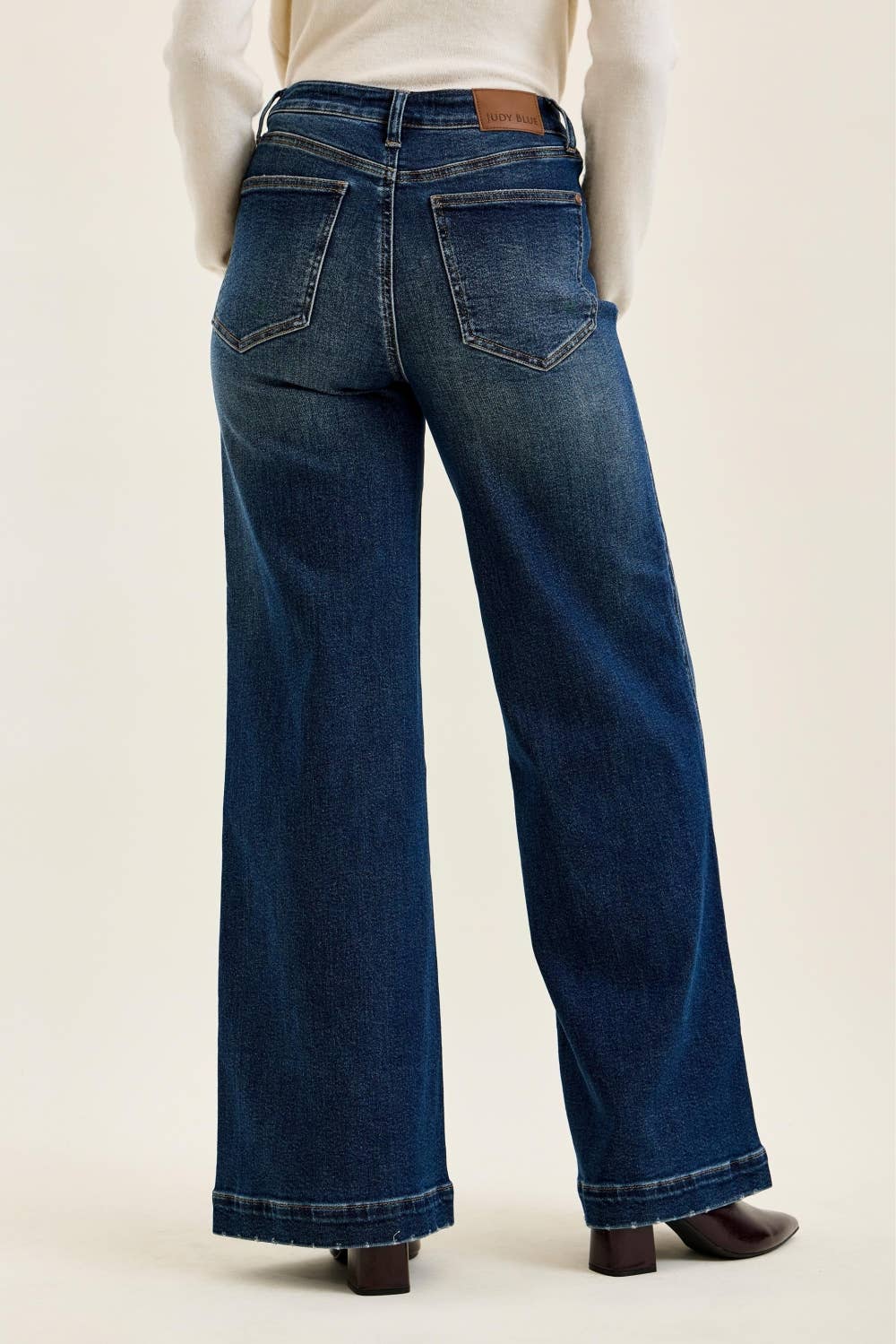 LUX Retro Wide Jeans w/ Front Tab
