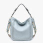 Aris Small Whipstitch Purse with Guitar Strap