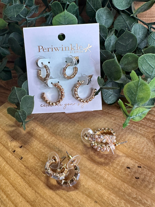 Set of 2 Gold Hoops