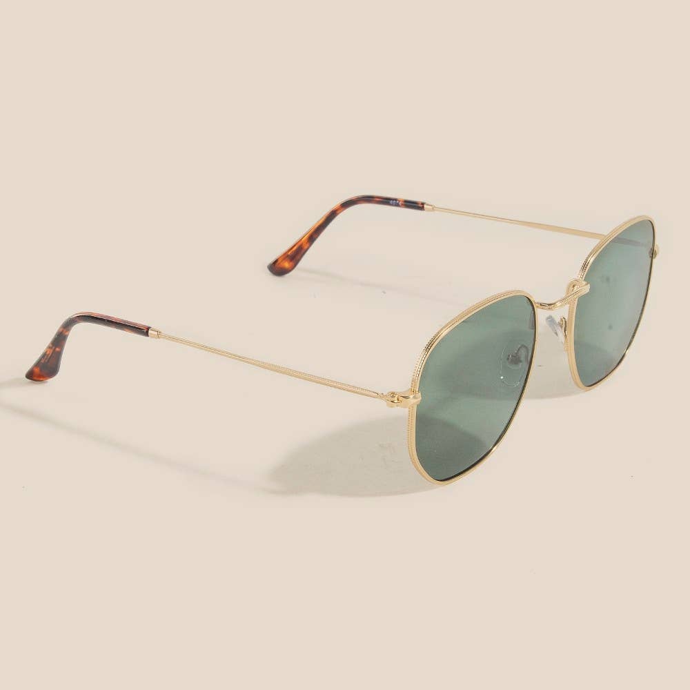 Thin Metallic Frame Fashion Sunglasses